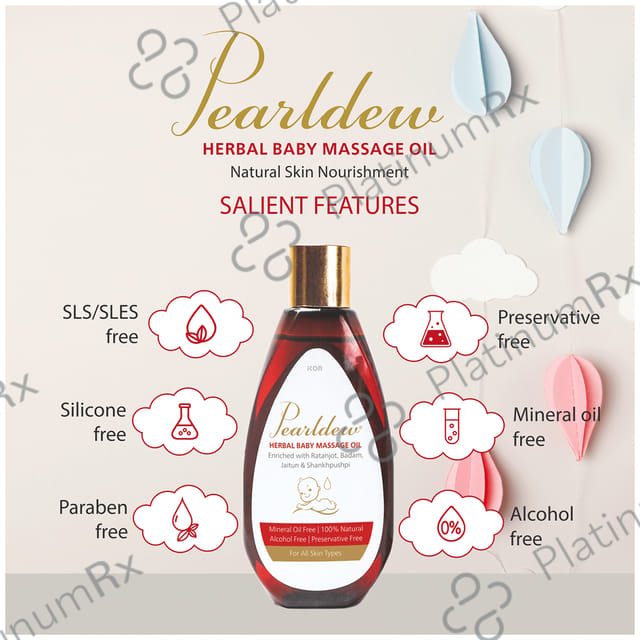 Pearldew Herbal Baby Massage Oil