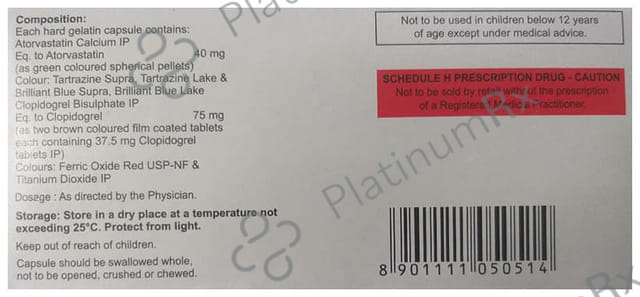 Atorfit CV 40/75mg Capsule 10s