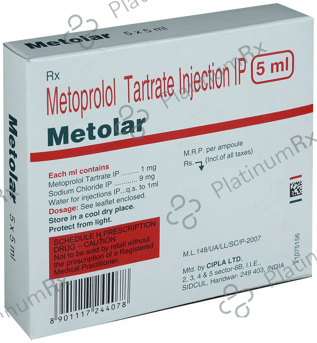 Metolar 1mg Injection 5ml