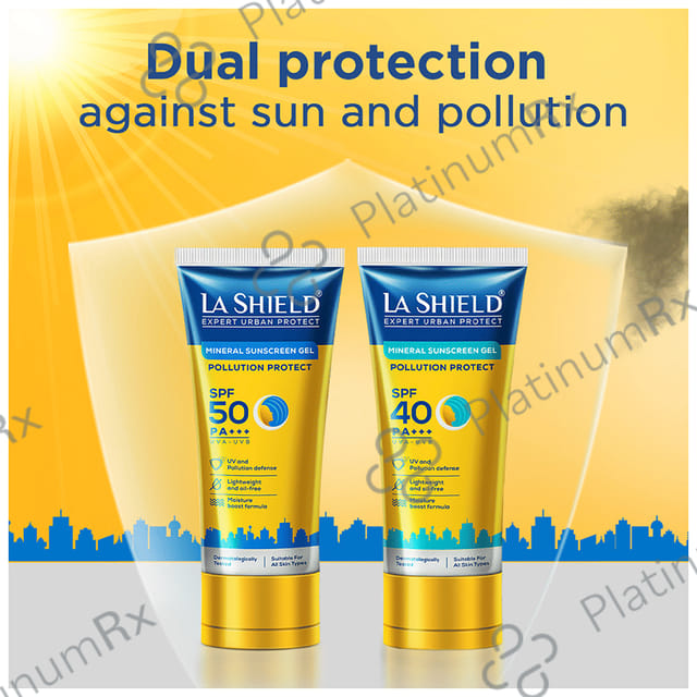 La Shield Expert Urban Protect Mineral Sunscreen SPF 50 PA+++ Gel 50gm