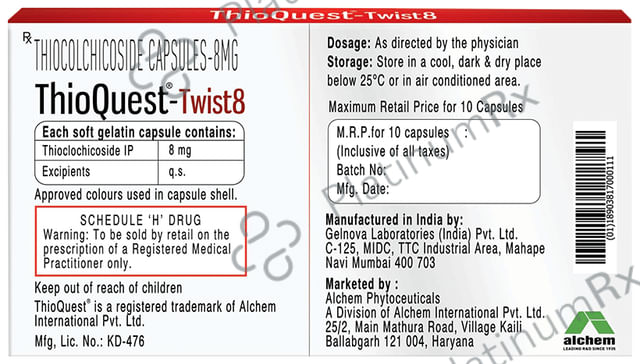 Thioquest-Twist 8 Fast Acting Capsule