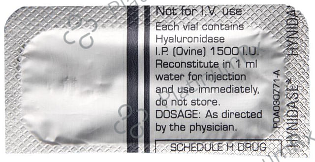 Hynidase 1500IU Injection 1s