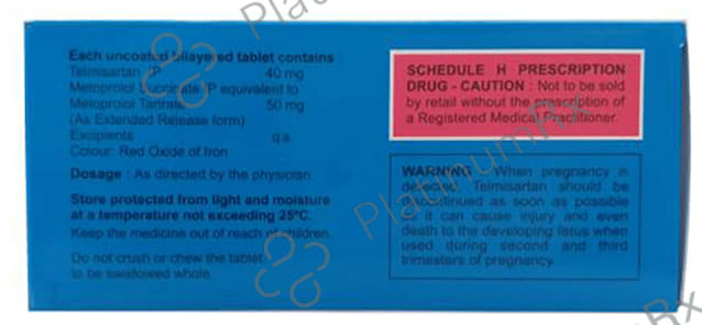 Tellzy MT 50/40mg Tablet ER 15s