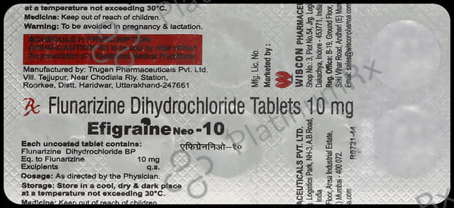 Efigraine Neo 10mg Tablet 10s