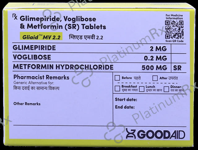 Gliaid MV 2.2mg Tablet SR 10s