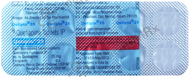 Qutipin 25mg Tablet 10s