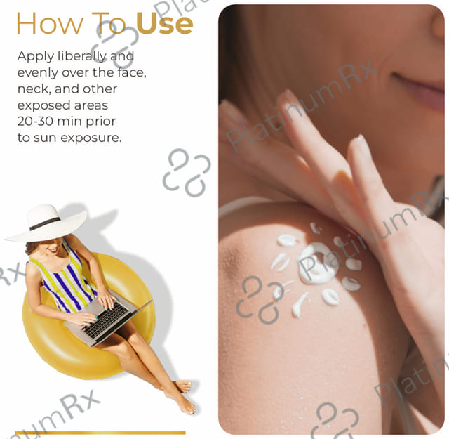 UV Doux Gold Silicone Sunscreen SPF 50 Gel 50gm