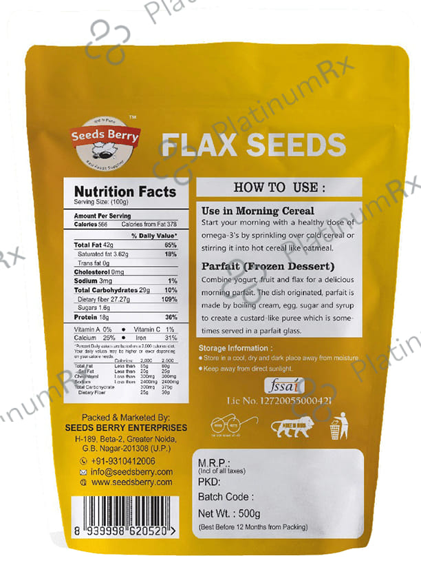 Seeds Berry Flax Seeds