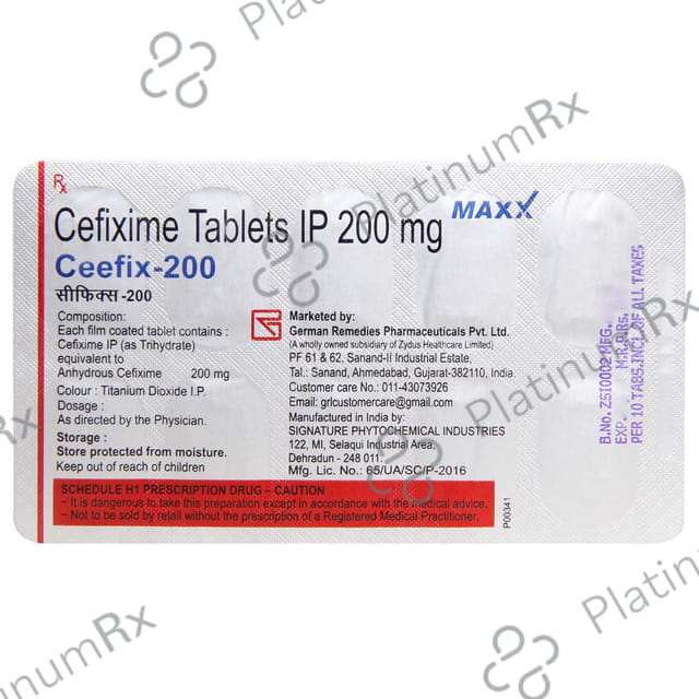 Ceefix 200mg Tablet 10s