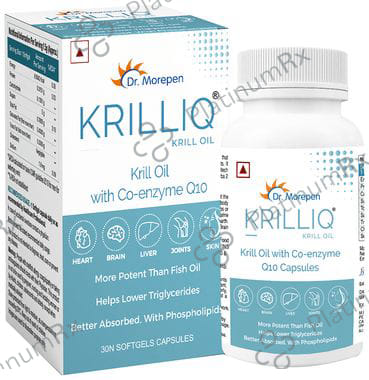 Dr. Morepen Krilliq Krill Oil with Co-Enzyme Q10 Softgel Capsule