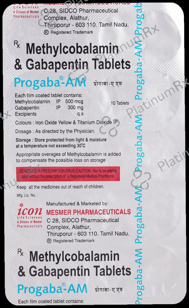 Progaba AM 300/500mcg Tablet 10s