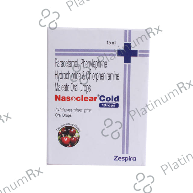 Nasoclear Cold Oral Drops Delicious Cherry