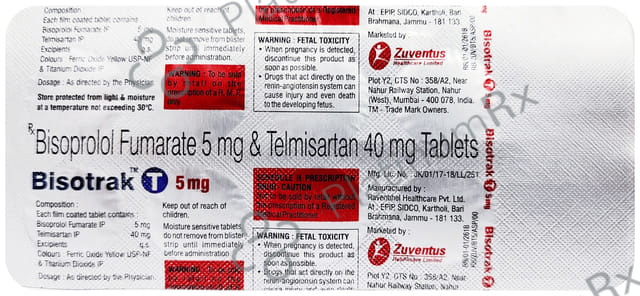 Bisotrak T 5/40mg Tablet 10s