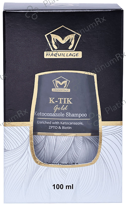 Maquillage Wellness K Tik Gold Ketoconazole Shampoo 100ml