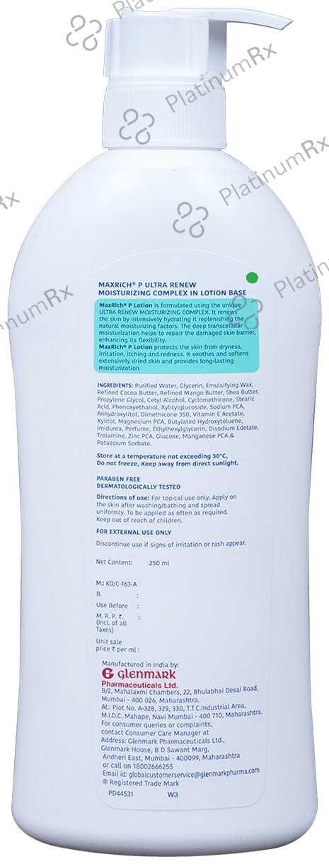 Maxrich P Ultra Renew Moisturizing Lotion 250ml