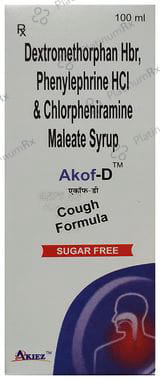 Akof D Sugar Free Syrup 100ml