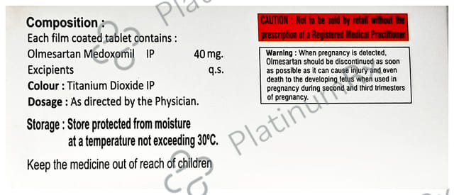 Olmenol 40mg Tablet