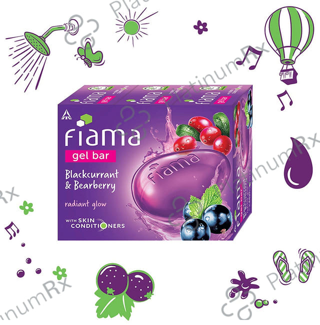 Fiama Gel Bar (125gm Each) Blackcurrant & Bearberry