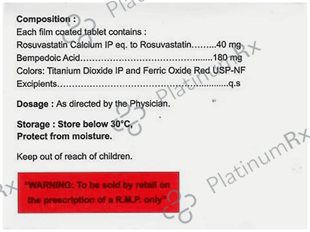 Roslaren B 180mg/40mg Tablet