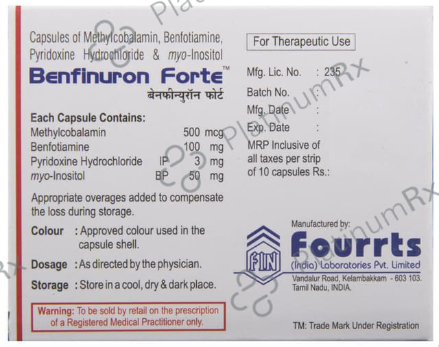 Benfinuron Forte Capsule 10s