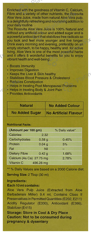 Rossvita Aloe Vera Juice