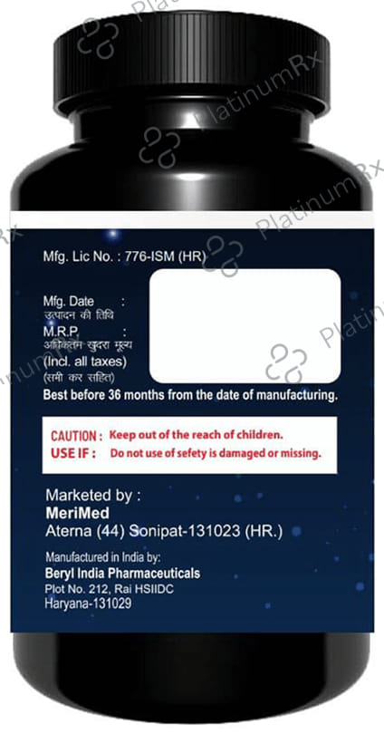 Merimed Natural Vigra Night Testosterone Booster for Man Tablet