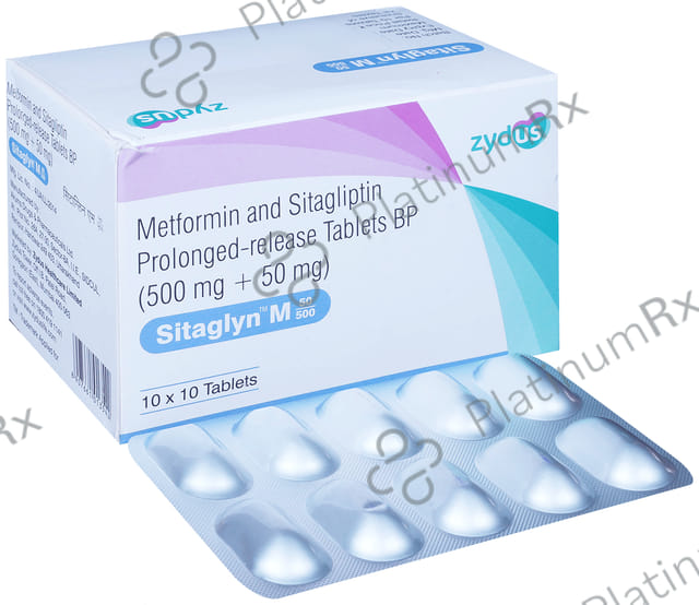 Sitaglyn M 50/500mg Tablet PR 10s