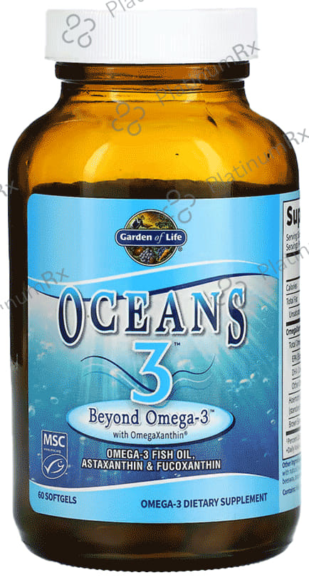 Garden of Life Oceans 3 Beyond Omega 3 Softgel 60s