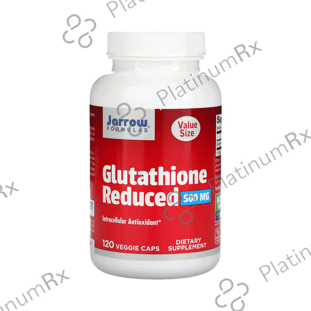 Jarrow Formulas Glutathione Reduced 500mg - Veggie Capsule for Antioxidant Support 120 vegicaps