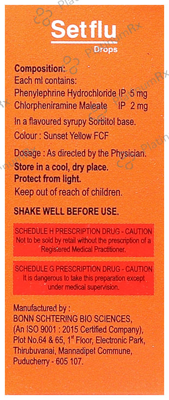 Setflu Drop 30mg/5ml Syrup