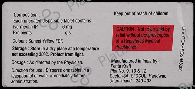 Vermact 6mg Tablet DT 4s