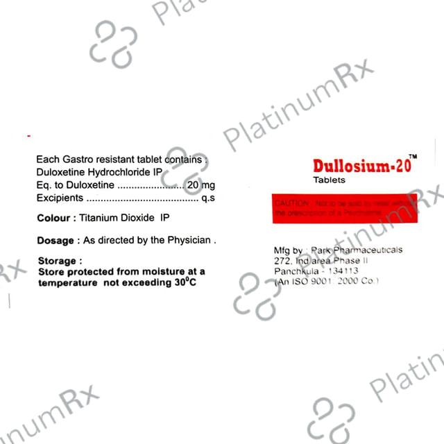 Dullosium 20 Tablet