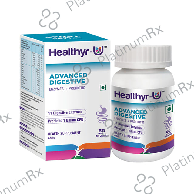 Healthyr U Advanced Digestive Enzymes + Probiotic Tablet 60s