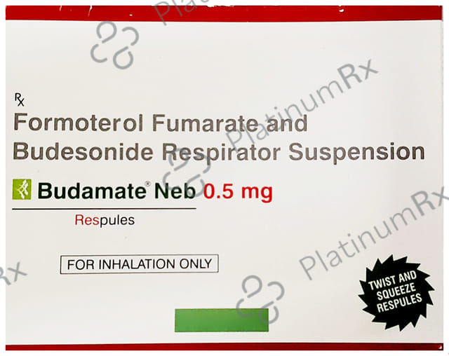 Budamate Neb 0.5mg/20mcg Respules 7X2ml