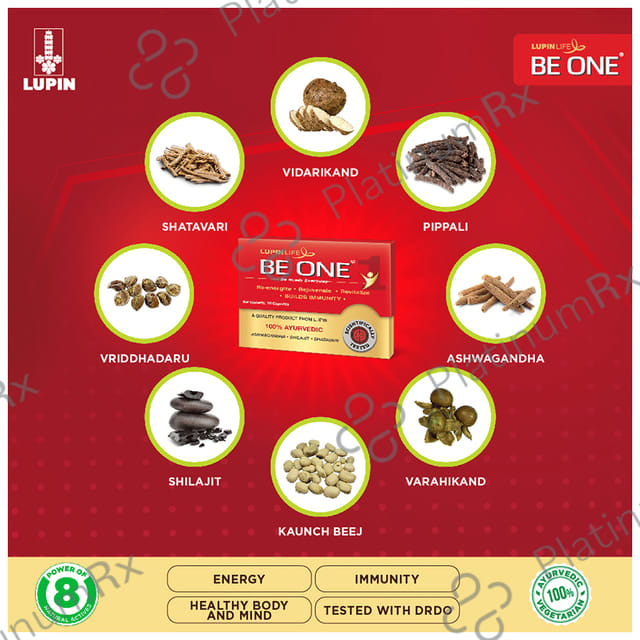Lupin Life Be One Capsule with Ashwagandha and Shilajit 10s