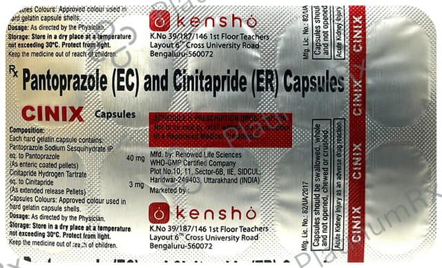 Cinix 3/40mg Capsule ER 10s