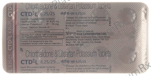 CTD L 6.25/25mg Tablet 10s
