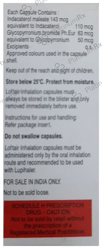 Loftair 110/50mcg Capsule 30s