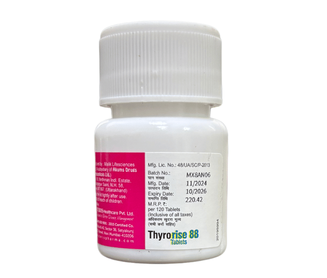 Thyrorise 88mcg Tablet 120