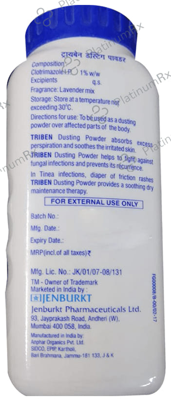 Triben 1% Dusting Powder 75gm