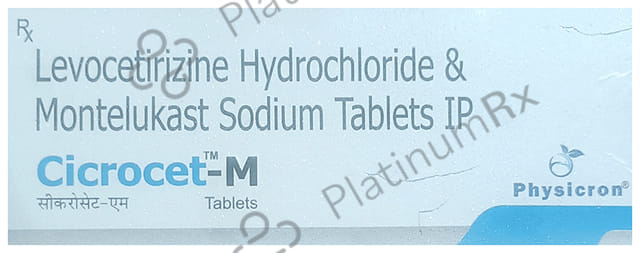 Cicrocet M 5/10mg Tablet 10s