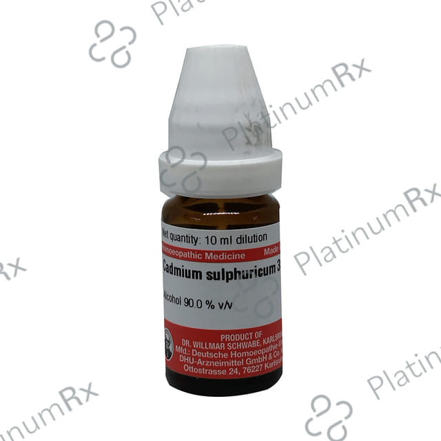 Dr Willmar Schwabe Germany Cadmium Sulphuricum Dilution 30