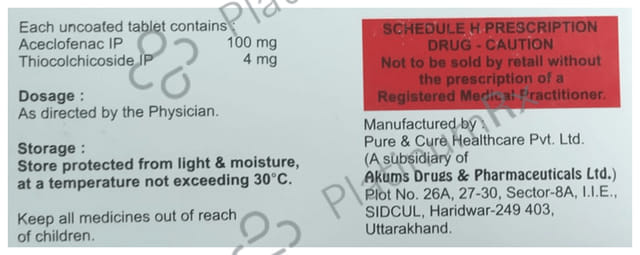Aceclan TH 100/4mg Tablet 10s