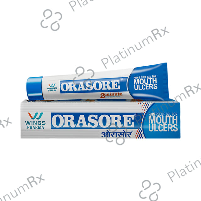 Orasore Mouth Ulcer Relief Oral Dental Gel 12gm