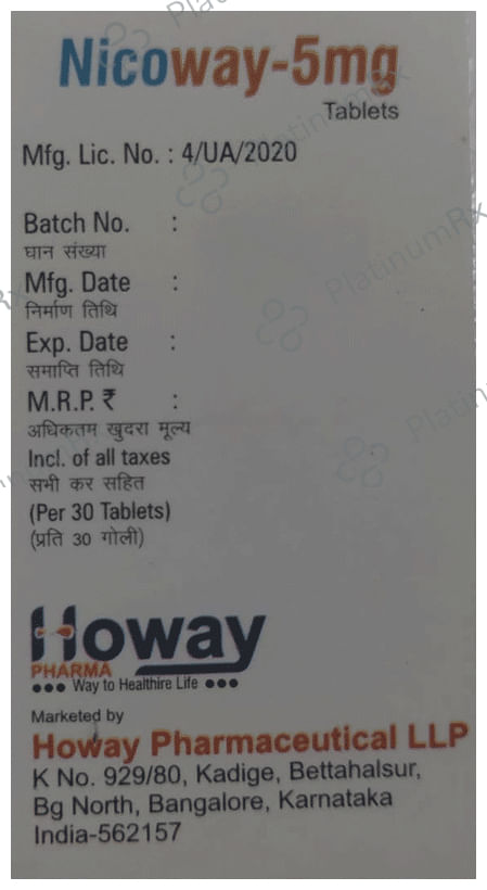 Nicoway 5mg Tablet