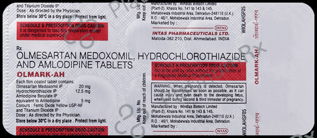 Olmark AH 5/12.5/20mg Tablet 10s