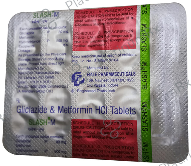 Slash M 80 mg/500 mg Tablet