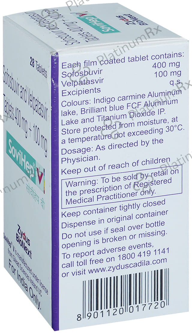 Sovihep V 400/100mg Tablet 28s