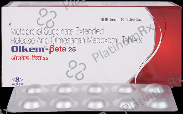 Olkem Beta 25/20mg Tablet 10s