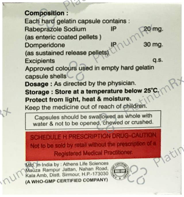 Razilo DSR 30/20mg Capsule 10s